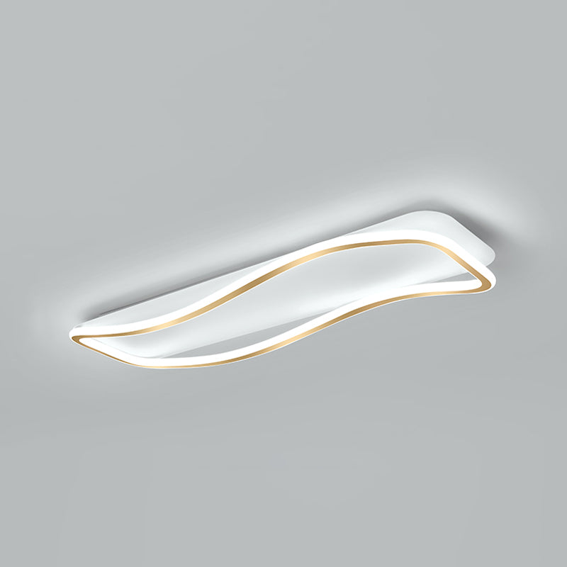 Plafoniera moderna lineare Lampada da soffitto a LED semplice per soggiorno camera da letto