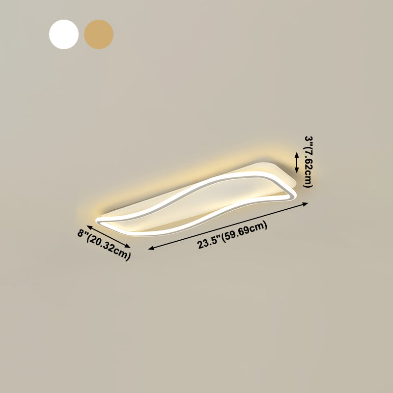 Plafoniera moderna lineare Lampada da soffitto a LED semplice per soggiorno camera da letto