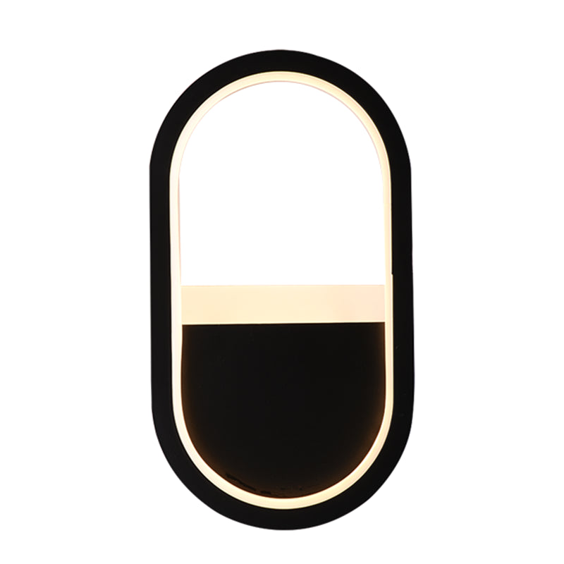 Salon du salon minimalisme moderne minimalisme LED de la forme ovale