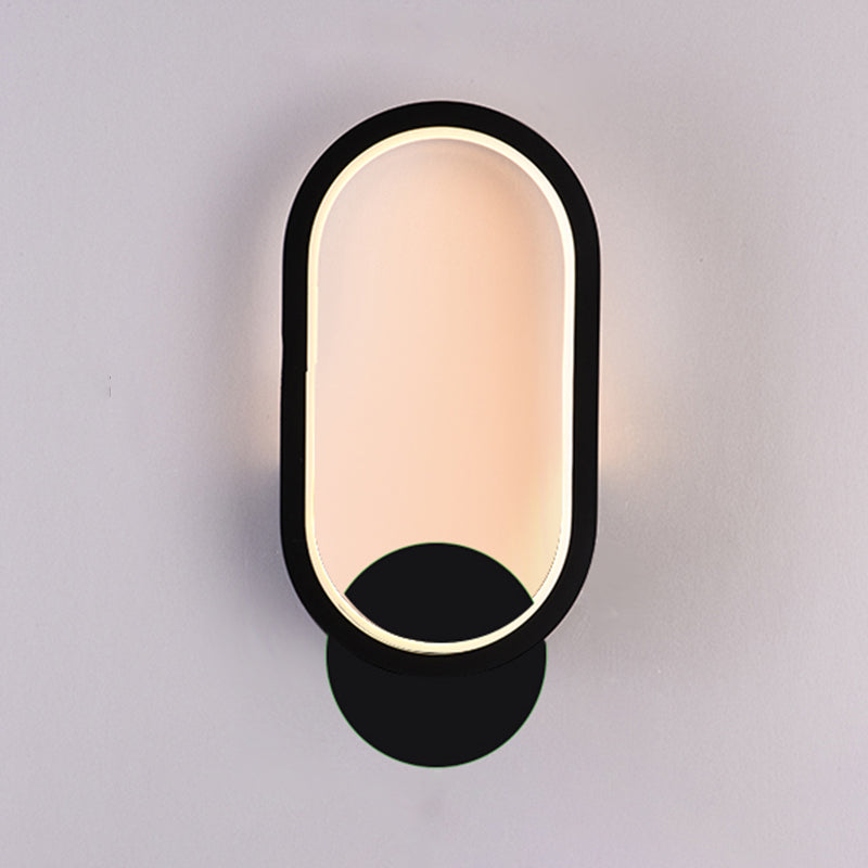 Salon du salon minimalisme moderne minimalisme LED de la forme ovale