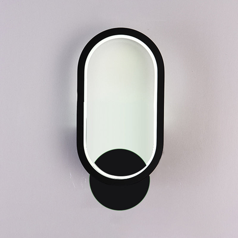 Salon du salon minimalisme moderne minimalisme LED de la forme ovale