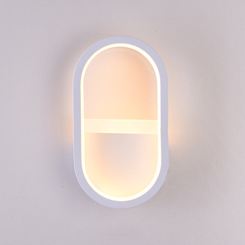 Salon du salon minimalisme moderne minimalisme LED de la forme ovale