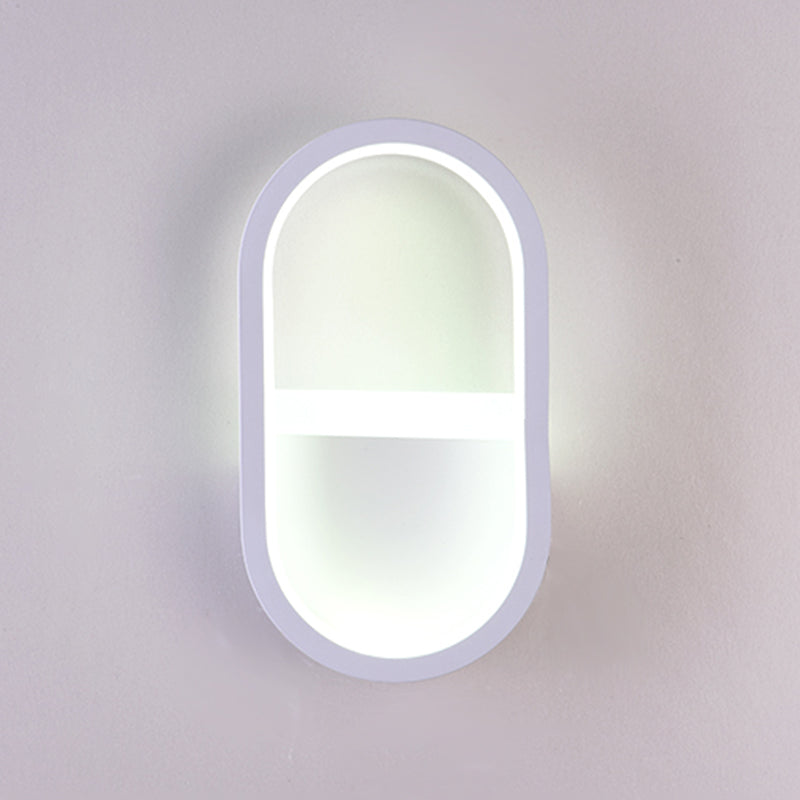 Salon du salon minimalisme moderne minimalisme LED de la forme ovale