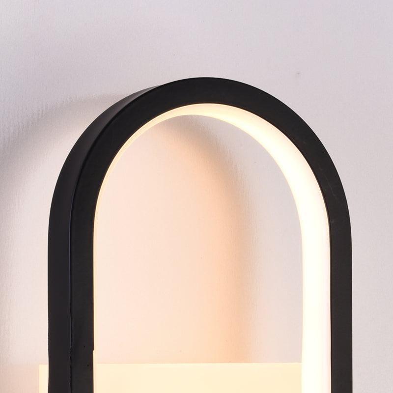 Salon du salon minimalisme moderne minimalisme LED de la forme ovale