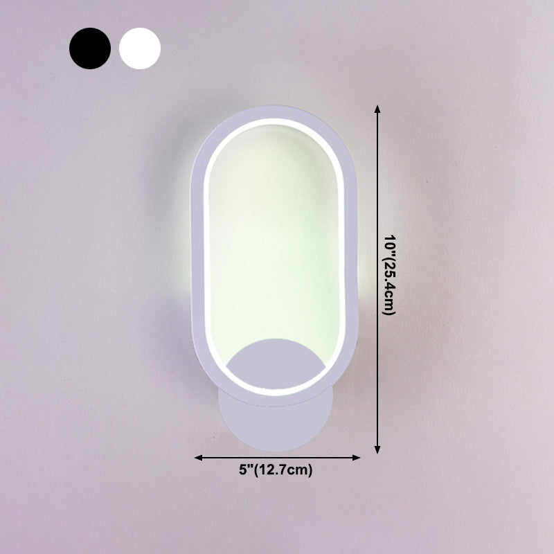 Salon du salon minimalisme moderne minimalisme LED de la forme ovale