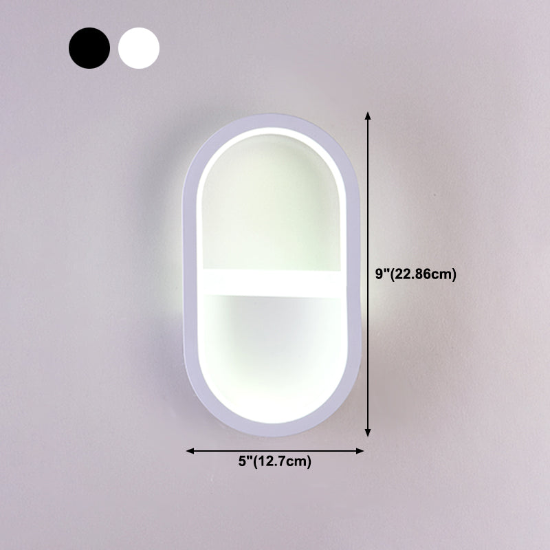 Salon du salon minimalisme moderne minimalisme LED de la forme ovale