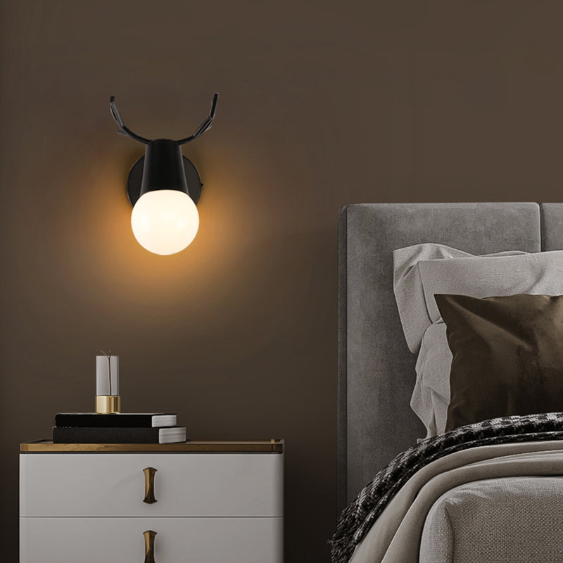 Salon Murce Sronce Métal moderne un luminaire mural mural à tête de fourchette