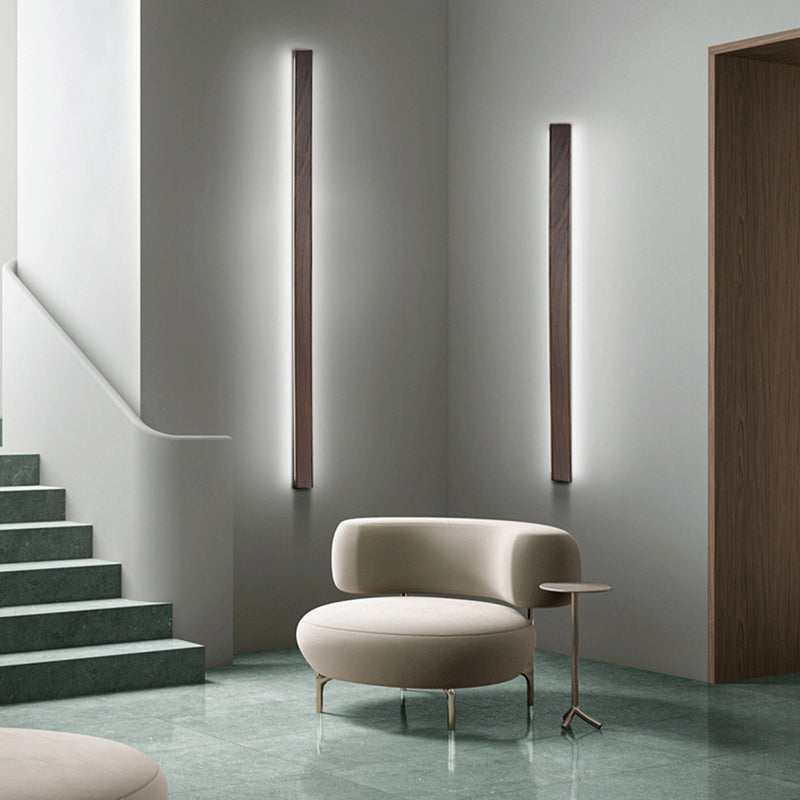 Liver de pared de la sala de estar LED de madera moderna liderada de pared simple de luz montada en la pared