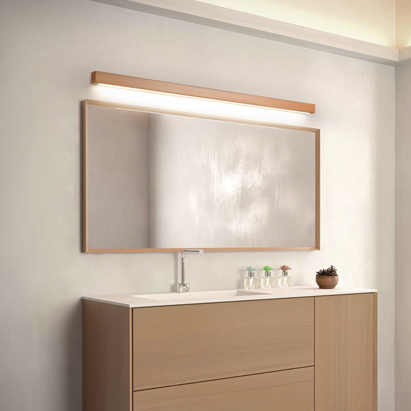 Liver de pared de la sala de estar LED de madera moderna liderada de pared simple de luz montada en la pared