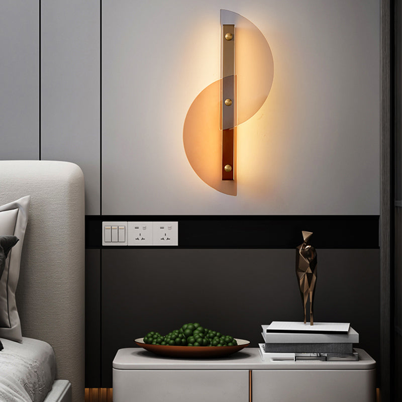 Cronique en métal simple contemporain LED 2 LUIGNEUR LEIL MUR LEI