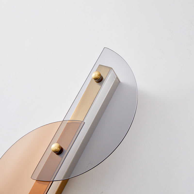 Cronique en métal simple contemporain LED 2 LUIGNEUR LEIL MUR LEI