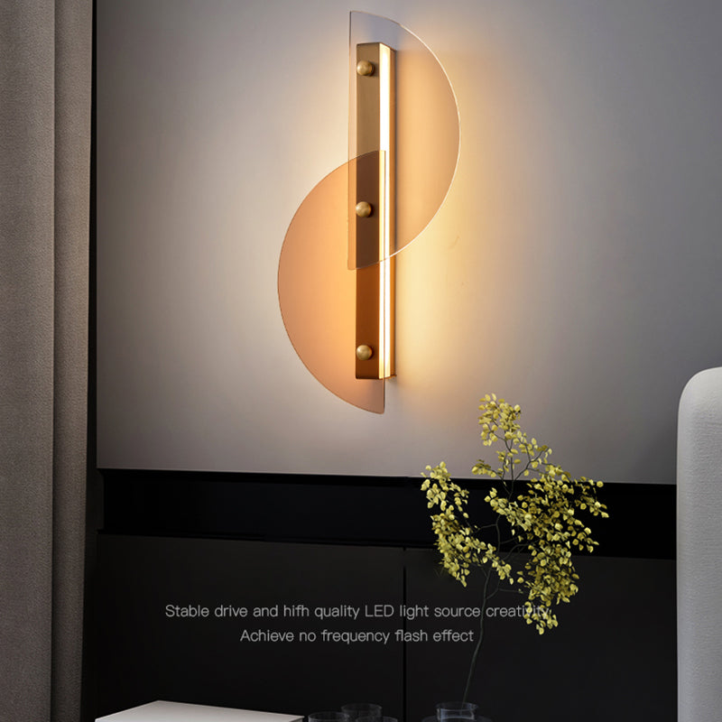 Cronique en métal simple contemporain LED 2 LUIGNEUR LEIL MUR LEI