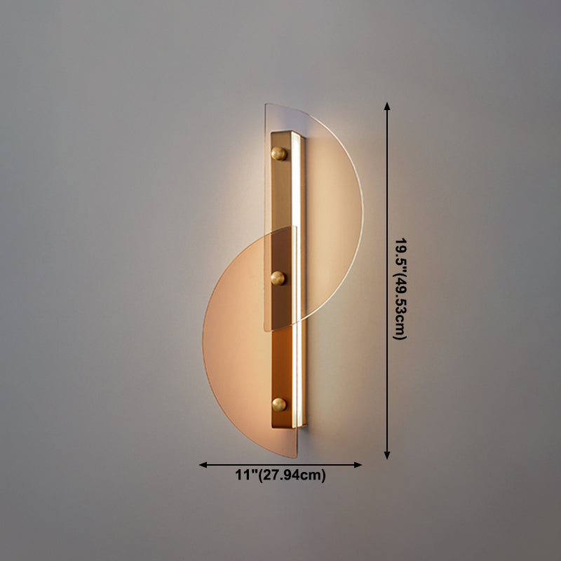 Cronique en métal simple contemporain LED 2 LUIGNEUR LEIL MUR LEI