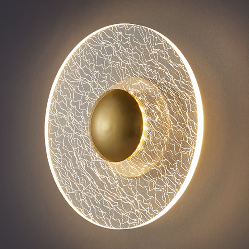 Luz de pared LED de apliques de pared acrílica simple contemporánea para dormitorio de sala de estar