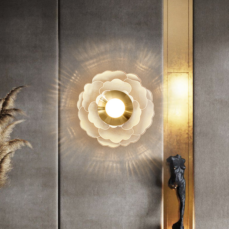 Luz de pared LED de apliques de pared acrílica simple contemporánea para dormitorio de sala de estar