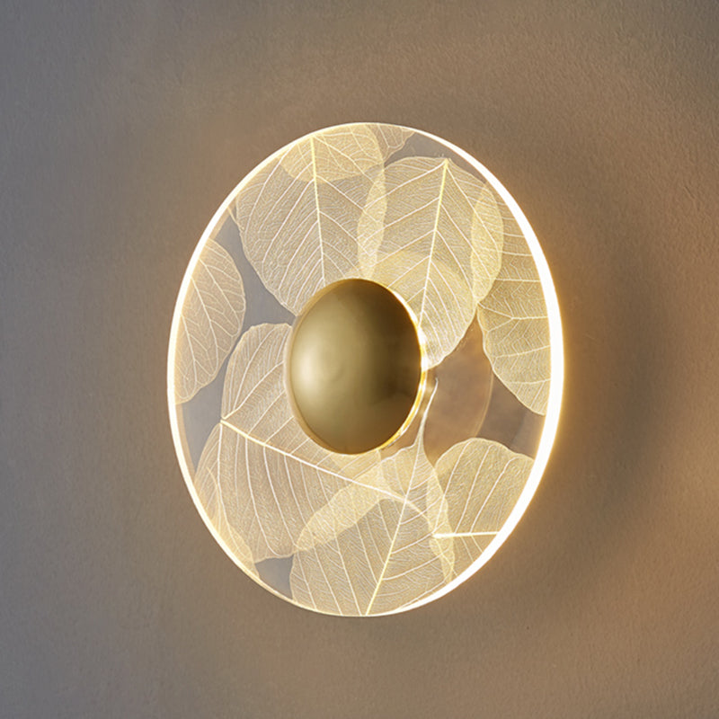 Luz de pared LED de apliques de pared acrílica simple contemporánea para dormitorio de sala de estar