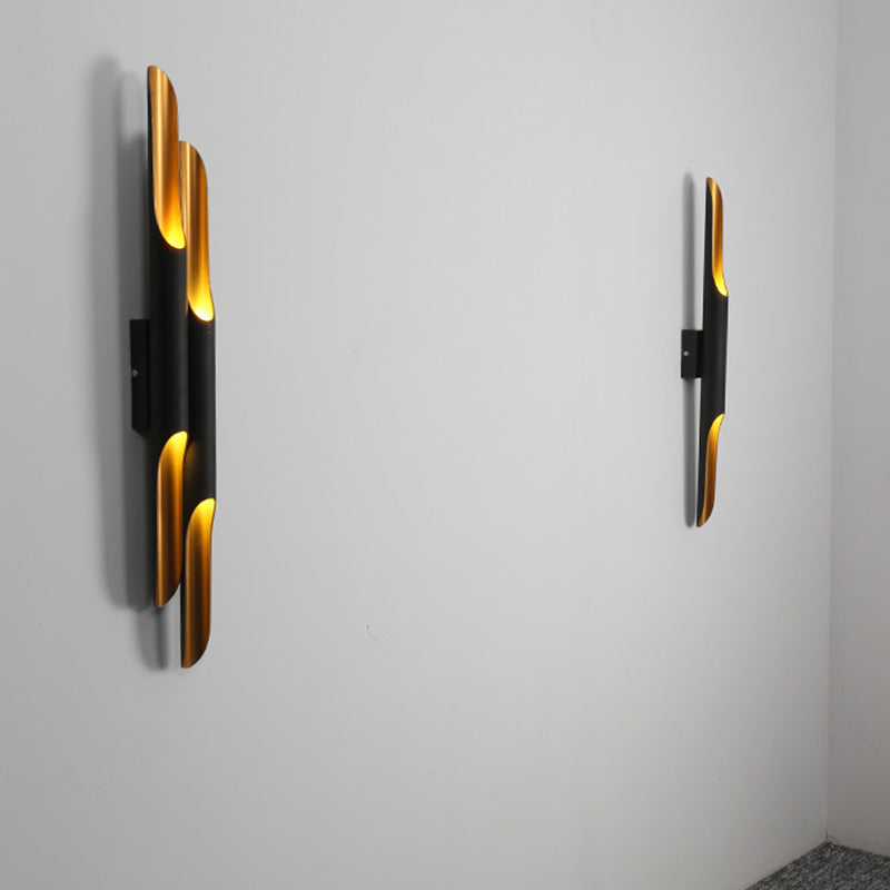 Tube metalen wandlamp Licht Minimalistisch stijl Black Wall Mounted Light Fixture