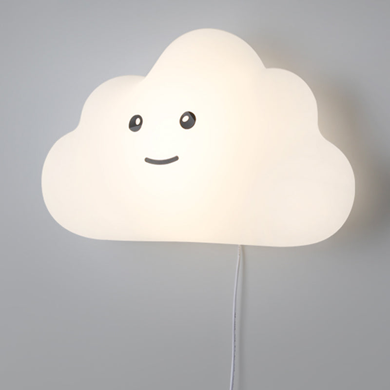 Child Room Wall Sconce Modern Led Simple White Clouds Wall Mounted Light Fixture