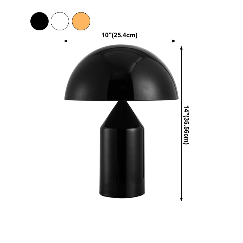 Mushroom Shaped Desk Lamp Modern Simple Metallic Table Lamp for Living Room Bedroom