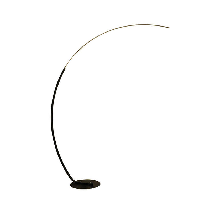Lampadaire en forme d'arc en aluminium LED minimaliste LED debout pour le salon