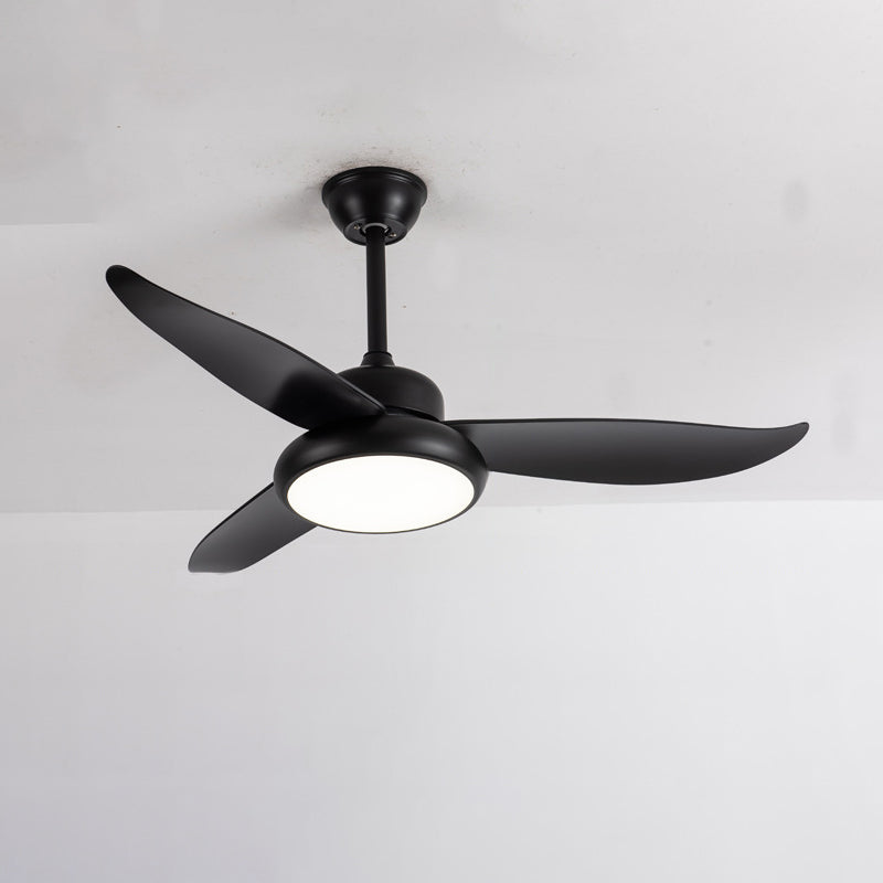 Luz de ventilador redondeo de dormitorio Luz de la sala de estar de metal LED Semi Flush Techo de techo de montaje