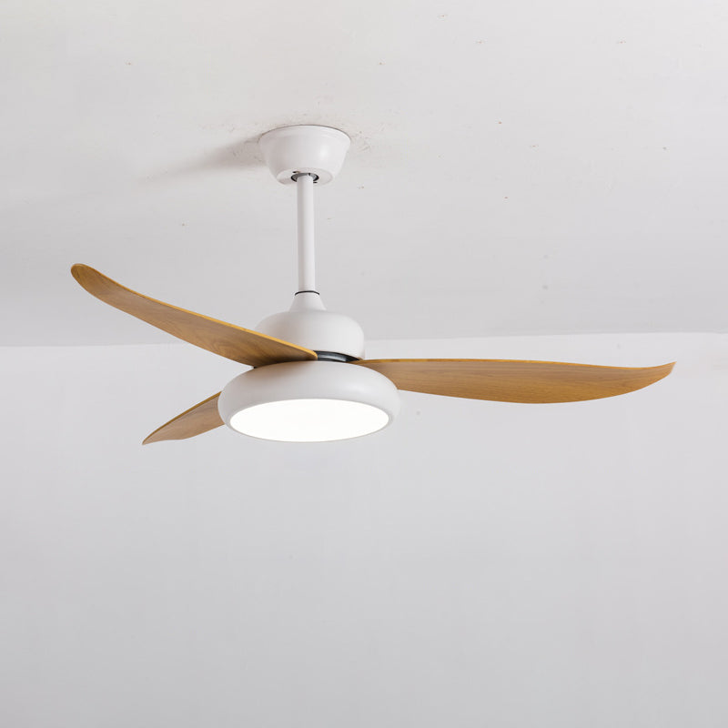 Luz de ventilador redondeo de dormitorio Luz de la sala de estar de metal LED Semi Flush Techo de techo de montaje