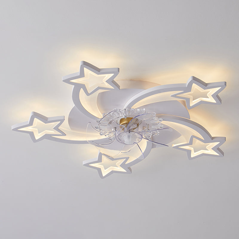 Lampada a ventola del soffitto in metallo Nordico Light Aitura del soffitto con lama a ventola ABS