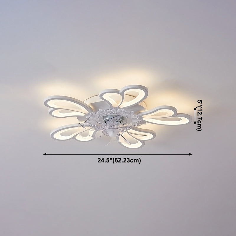Lampada a ventola del soffitto in metallo Nordico Light Aitura del soffitto con lama a ventola ABS