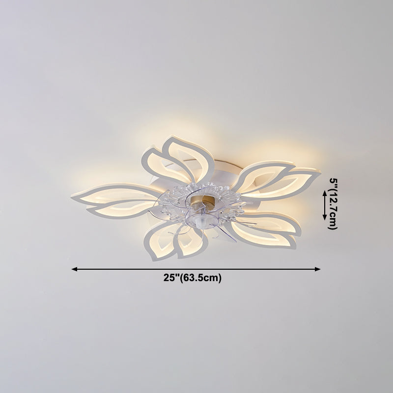 Lampada a ventola del soffitto in metallo Nordico Light Aitura del soffitto con lama a ventola ABS