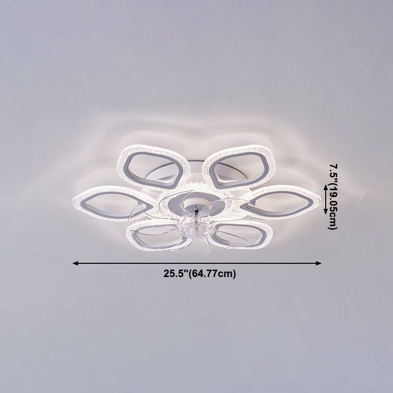 Lampada a ventola del soffitto in metallo Nordico Light Aitura del soffitto con lama a ventola ABS