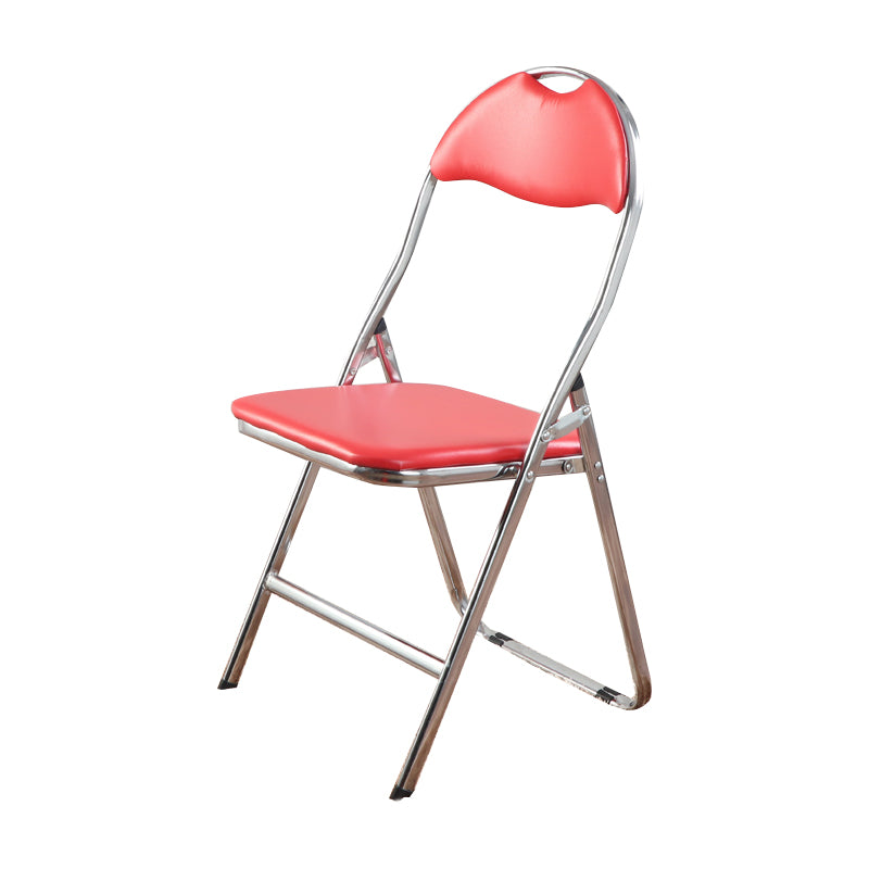 Chaise d'intérieur et d'extérieur en métal moderne, chaise d'appoint de salle à manger sans accoudoirs à dossier ouvert