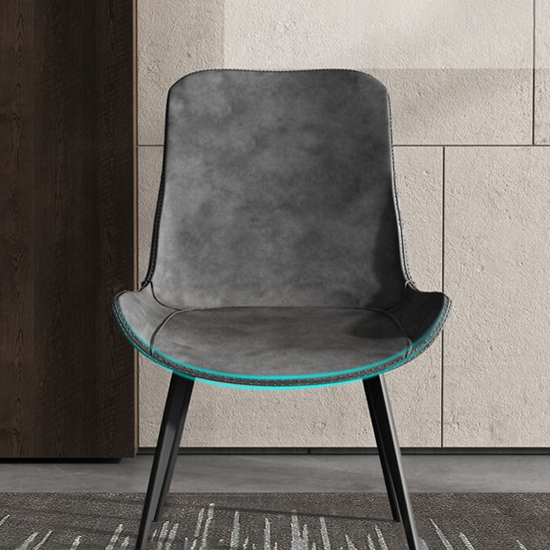 Chaises en métal de style contemporain, cuisine, salle à manger, fauteuil à dossier solide
