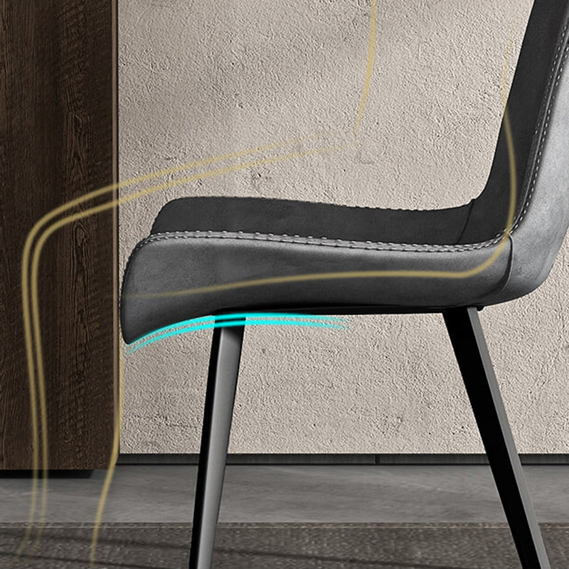 Chaises en métal de style contemporain, cuisine, salle à manger, fauteuil à dossier solide