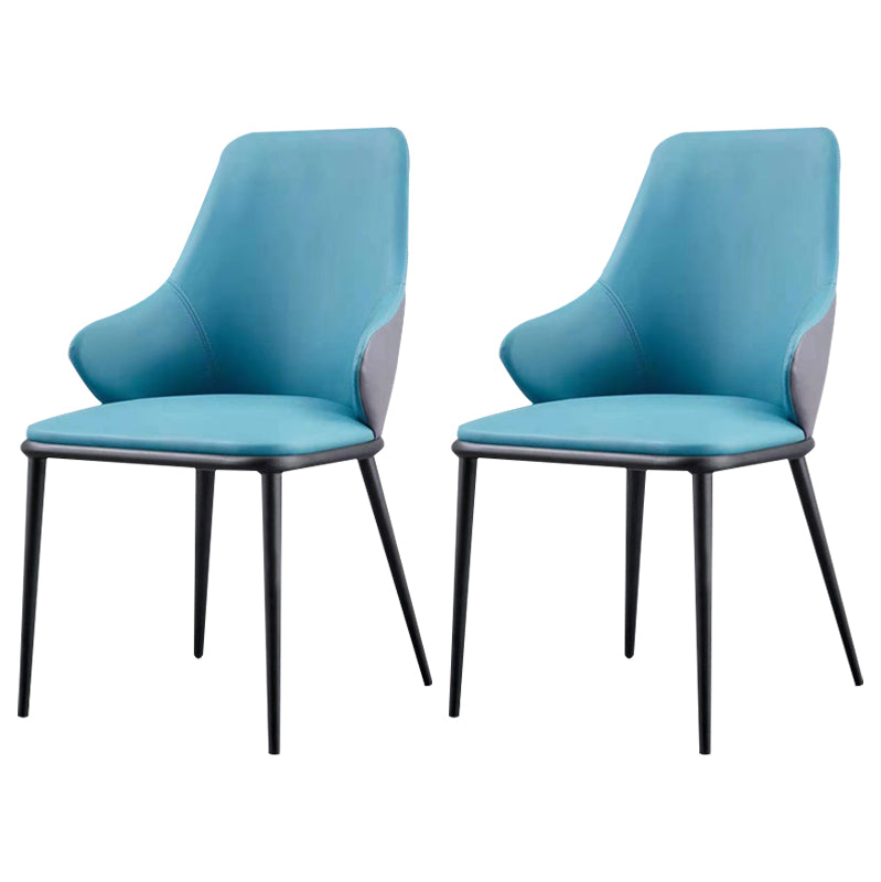 Sillas de comedor con respaldo sólido y brazo de diseño moderno, sillas de comedor de cuero para uso doméstico