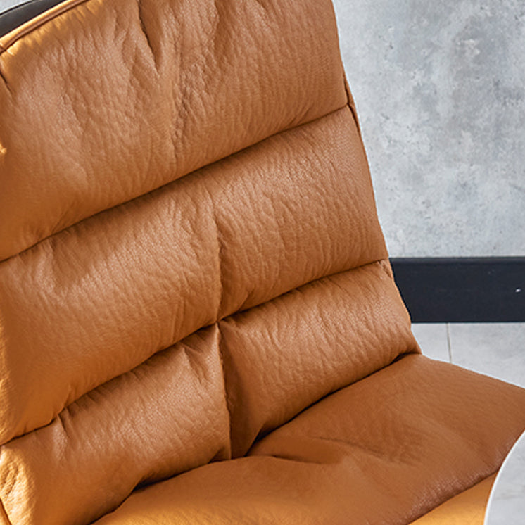 Modern Design Leather Dining Side Chair Upholstered Solid Back Armless Chairs