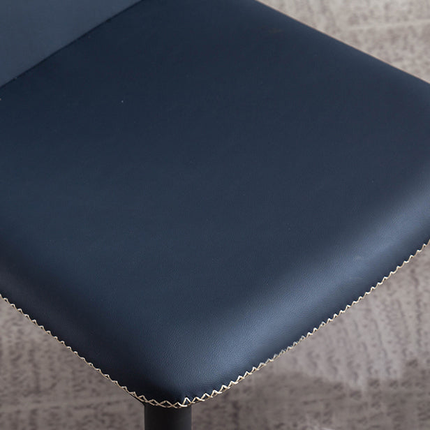 Silla de comedor de metal contemporánea, sin brazos, con respaldo para uso doméstico (juego de 2)
