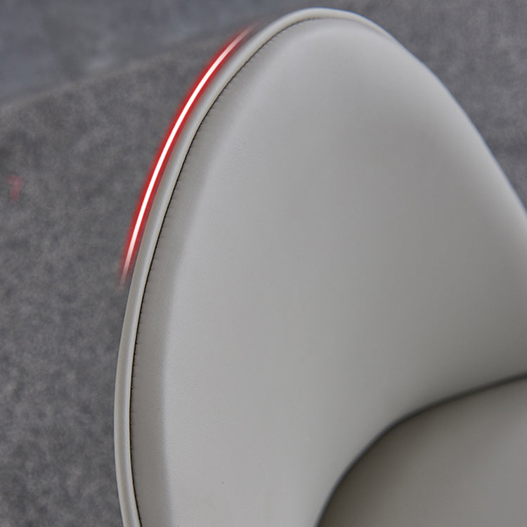 Sillas de comedor de madera Glam sin brazos, sillas de comedor de piel sintética para uso doméstico (juego de 2)