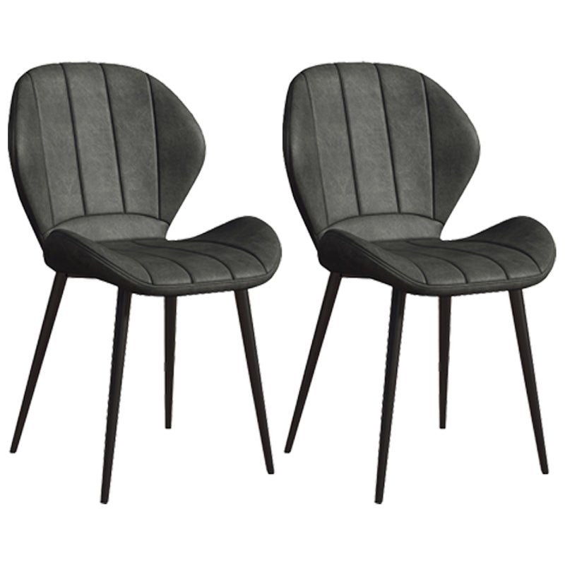 Silla lateral casera tapizada escandinava Silla de comedor con respaldo lateral y acabado mate