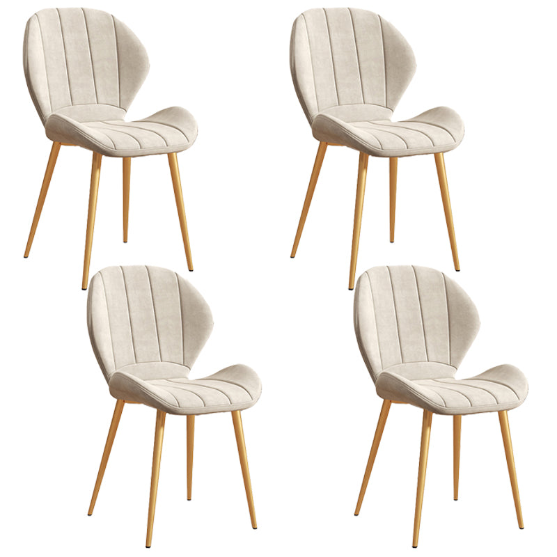 Silla lateral casera tapizada escandinava Silla de comedor con respaldo lateral y acabado mate