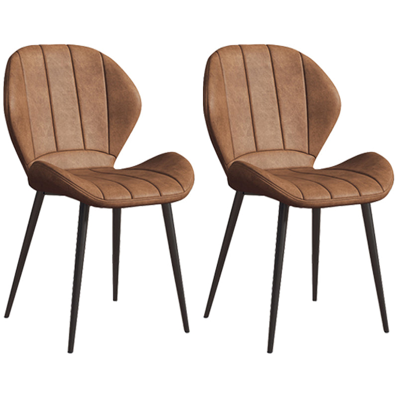 Silla lateral casera tapizada escandinava Silla de comedor con respaldo lateral y acabado mate