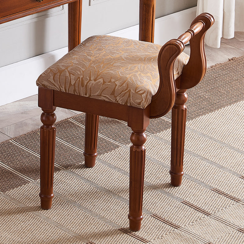 Chaise de salle à manger en bois contemporaine, chaise de salle à manger simple à dossier ouvert pour usage domestique