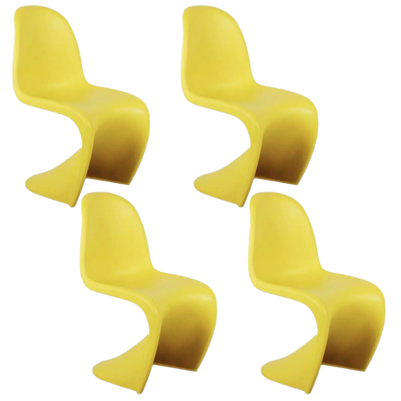 Sedia da pranzo in plastica in plastica in plastica scandinava sedia posteriore solido per casa
