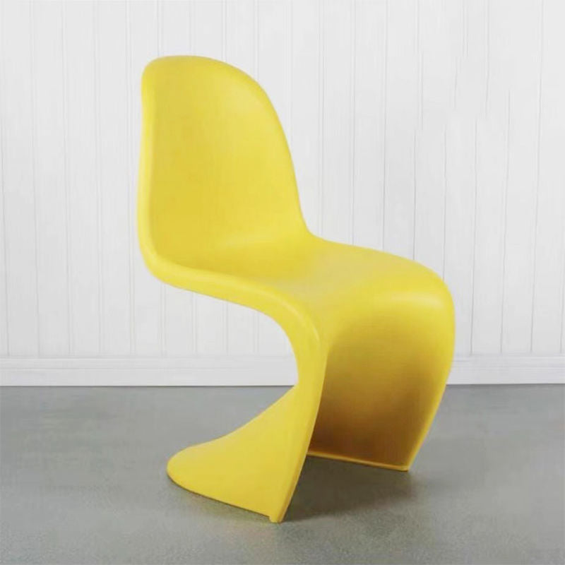 Sedia da pranzo in plastica in plastica in plastica scandinava sedia posteriore solido per casa