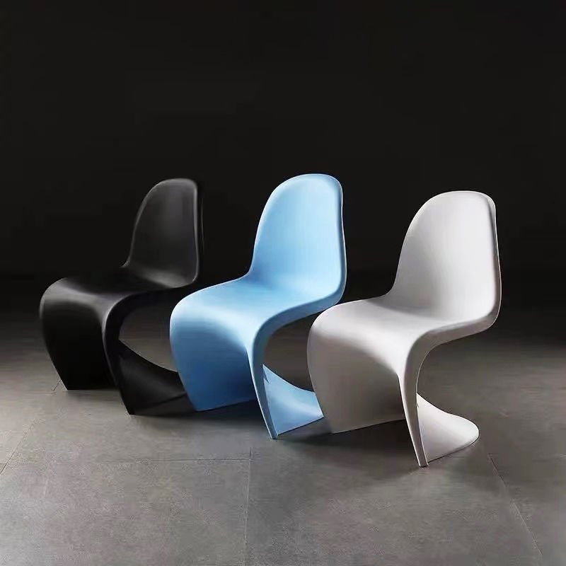 Sedia da pranzo in plastica in plastica in plastica scandinava sedia posteriore solido per casa