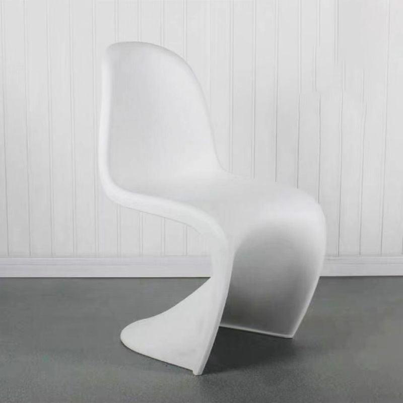 Sedia da pranzo in plastica in plastica in plastica scandinava sedia posteriore solido per casa
