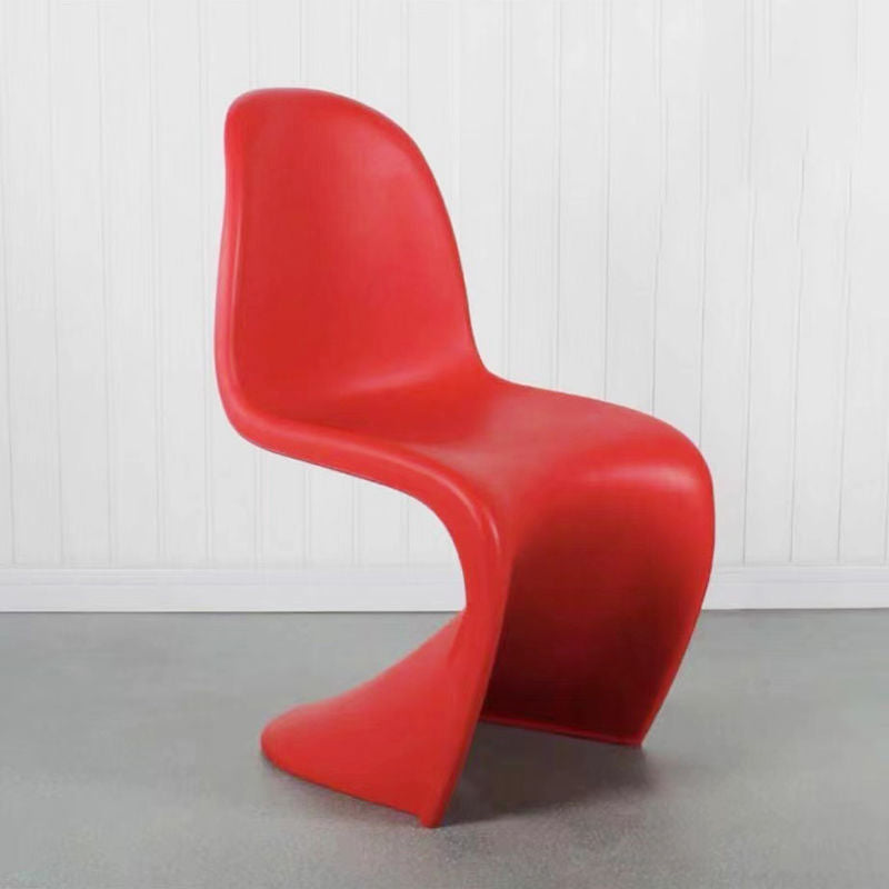 Sedia da pranzo in plastica in plastica in plastica scandinava sedia posteriore solido per casa
