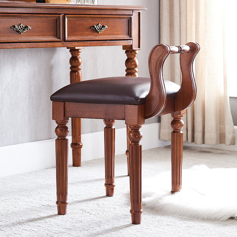 Silla de comedor de madera moderna, silla de comedor individual con respaldo abierto para uso doméstico