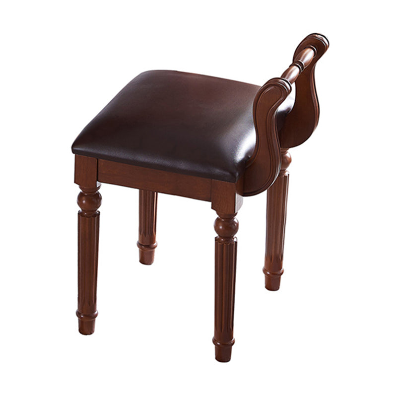 Silla de comedor de madera moderna, silla de comedor individual con respaldo abierto para uso doméstico