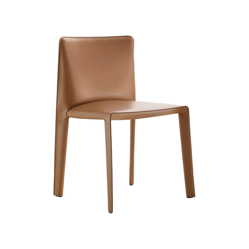 Silla lateral de estilo moderno para el hogar, silla tapizada de metal con respaldo sólido para comedor