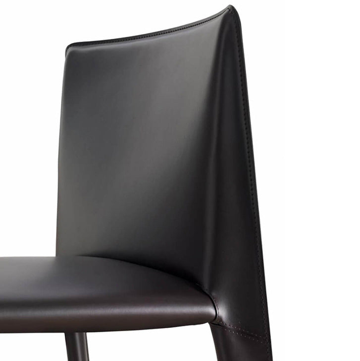 Silla lateral de estilo moderno para el hogar, silla tapizada de metal con respaldo sólido para comedor